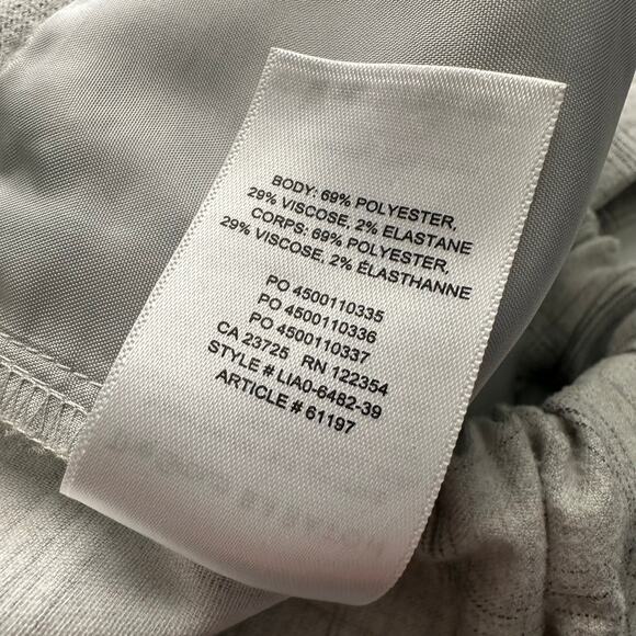 Aritzia Babaton Womens size Small Jimmy Pants Mid-rise Twill Trousers Light Gray - Picture 8 of 9